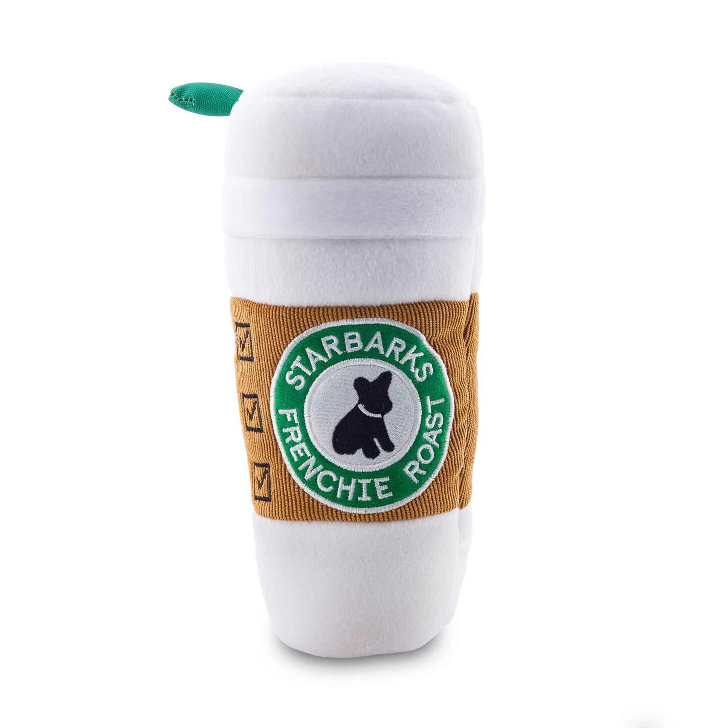 Starbarks Coffee Cup W/ Lid Squeaker Dog Toy: Regular