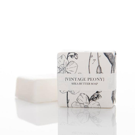 Petite Shea Butter Soap: Vintage Peony