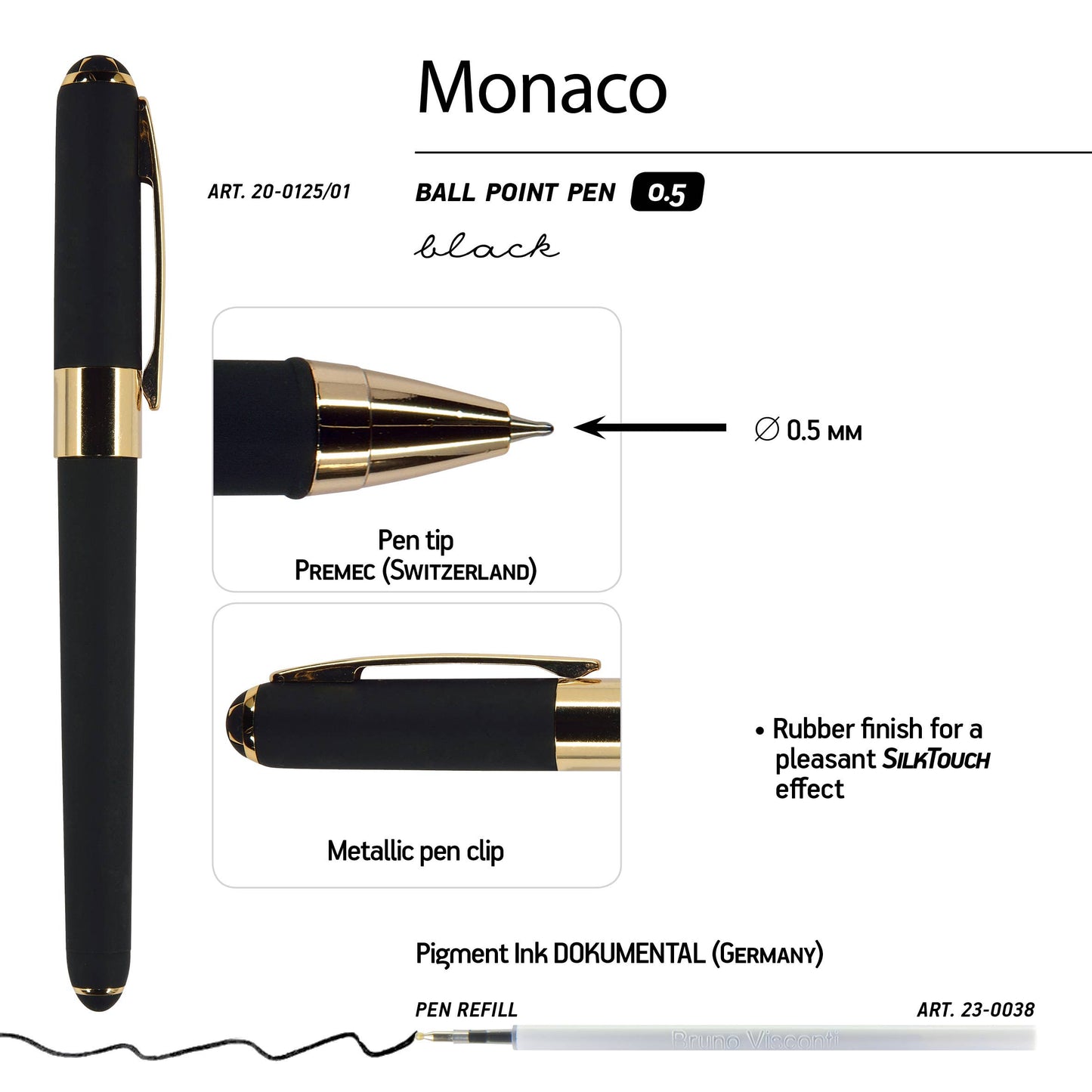 Monaco Pen - Black