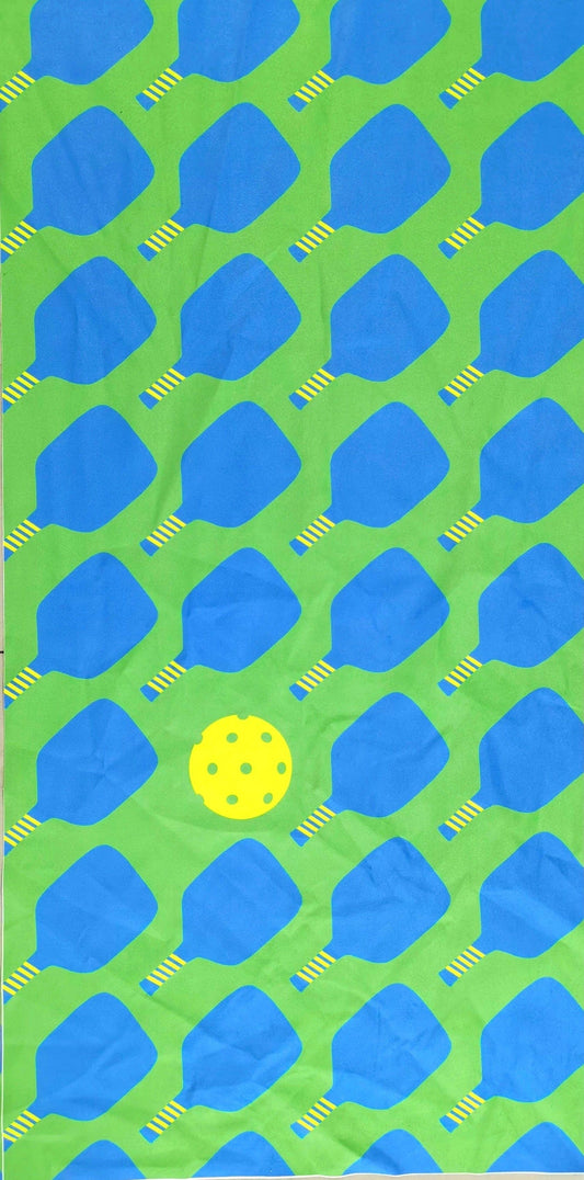 Pickleball  Sport Towel, Green & Blue