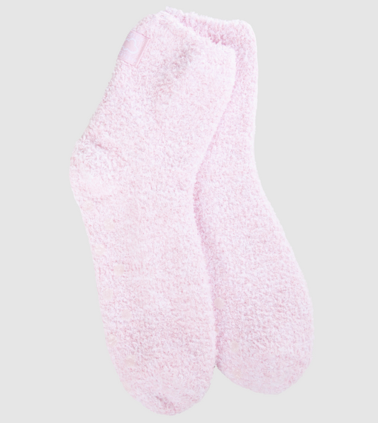 Cozy Cloud Socks-Pink with Grippers