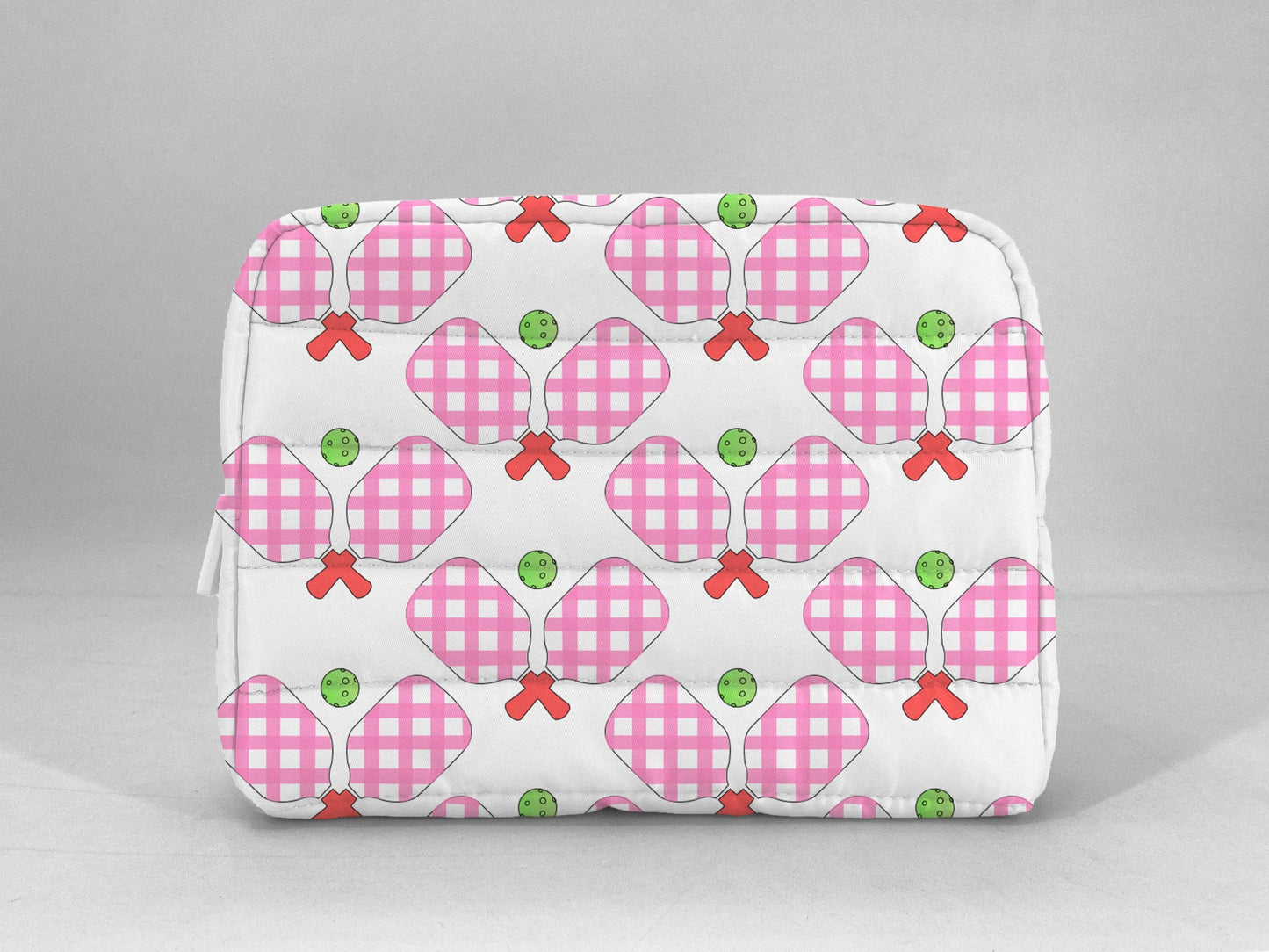 Pickleball Puffer Cosmetic Bag