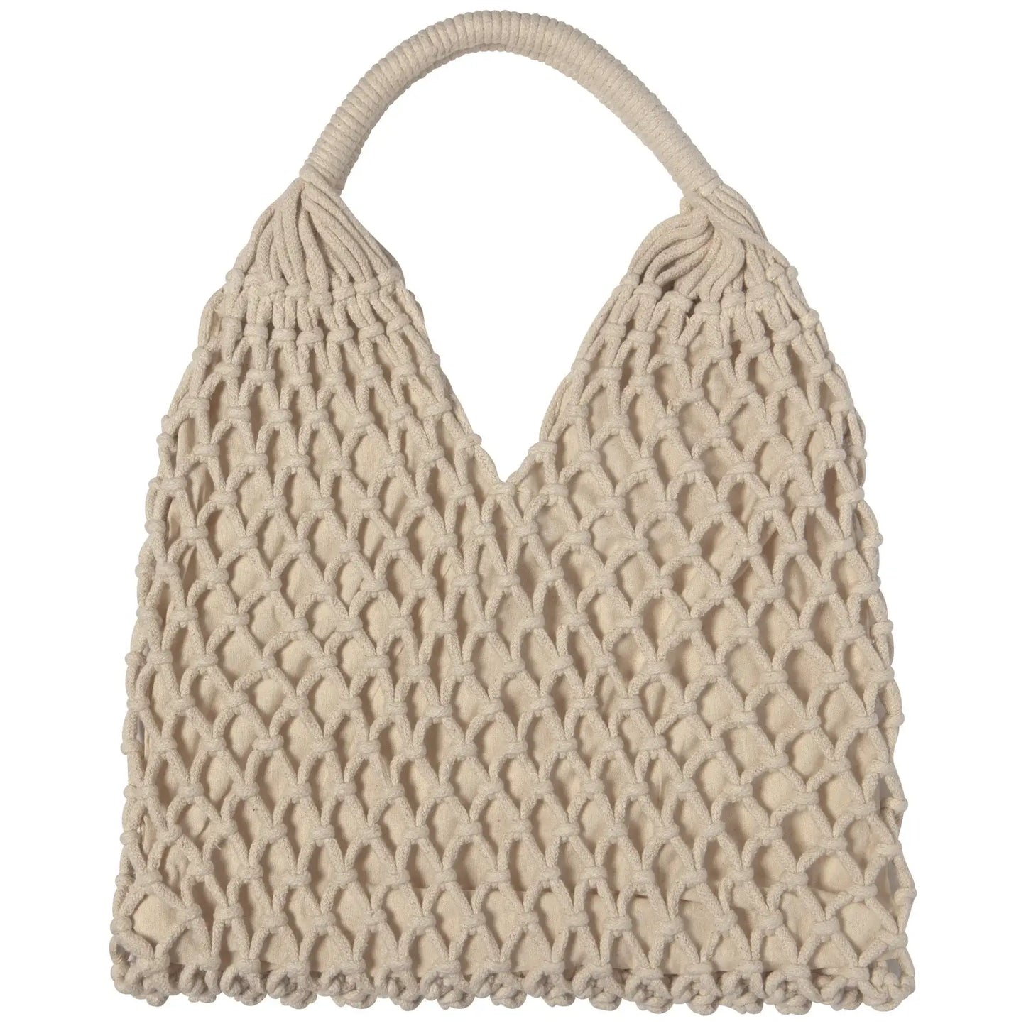 Macrame Tote Bag-Natural