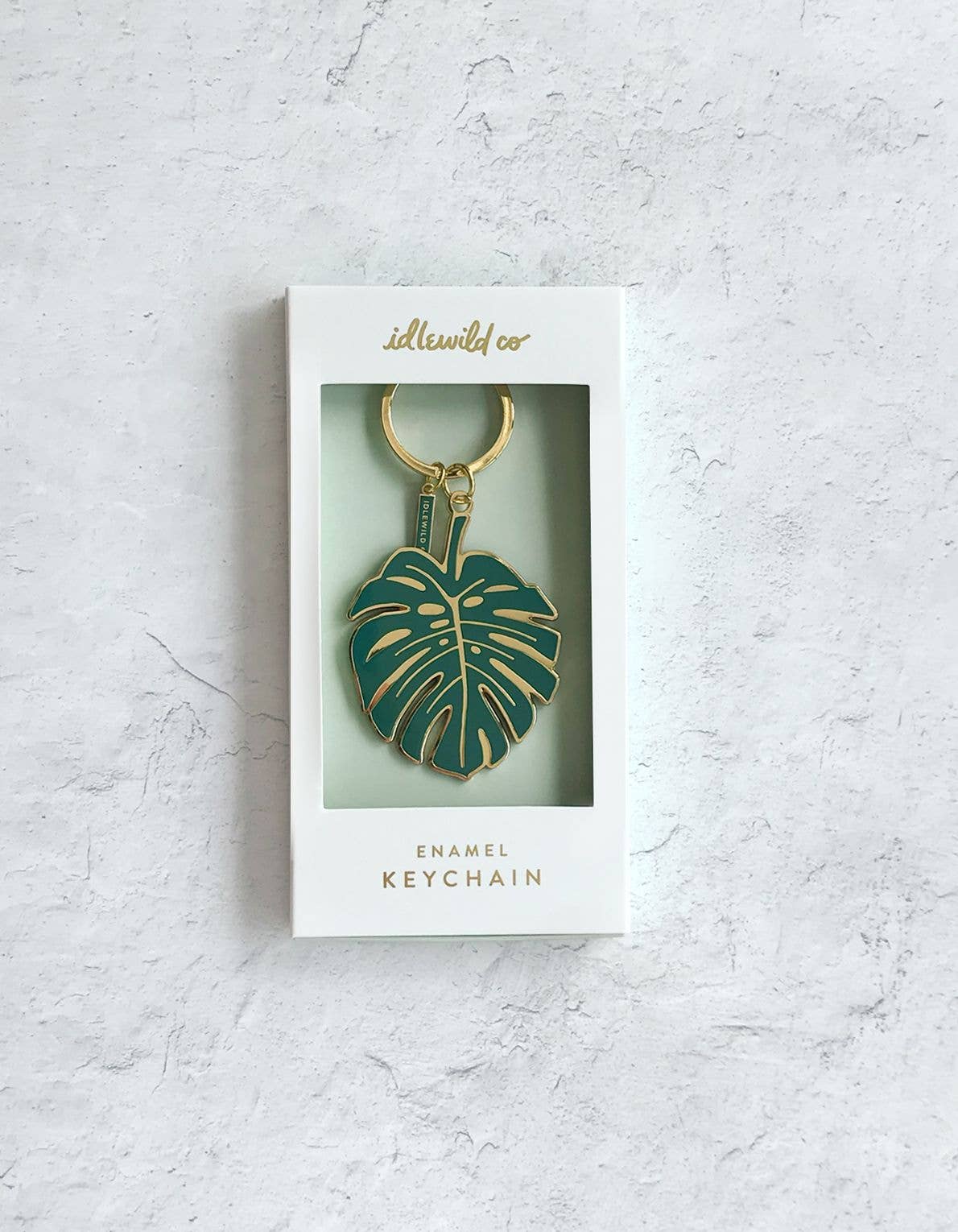 Monstera Keychain