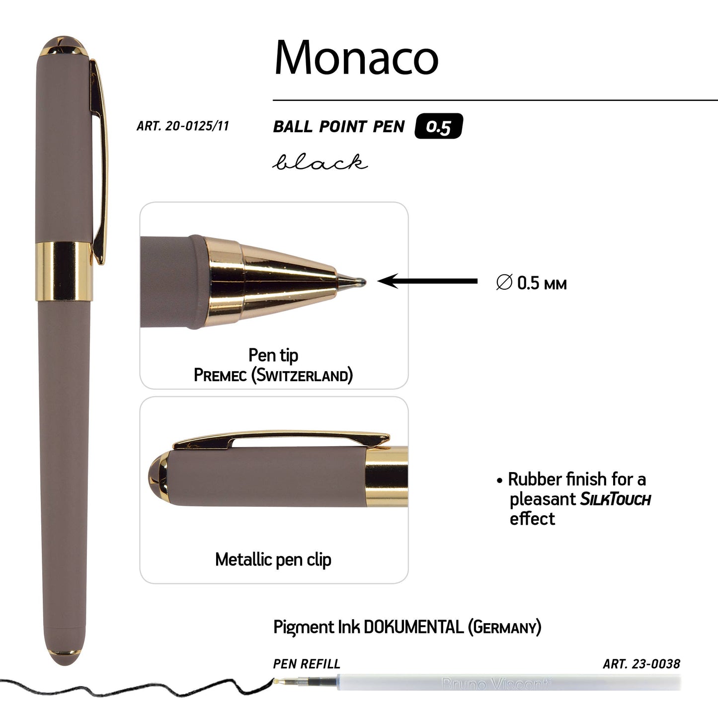 Monaco Pen- Grey