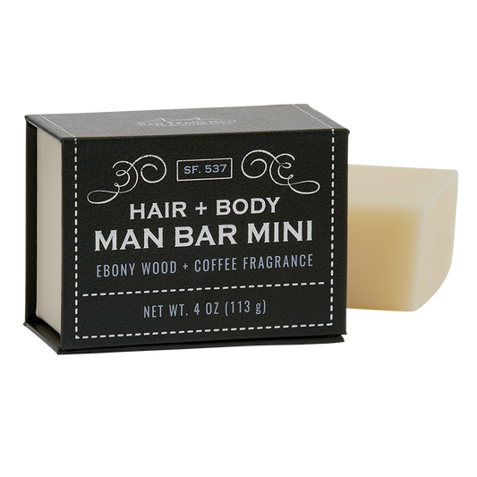 Man Bar Mini 4oz Ebony Wood & Coffee